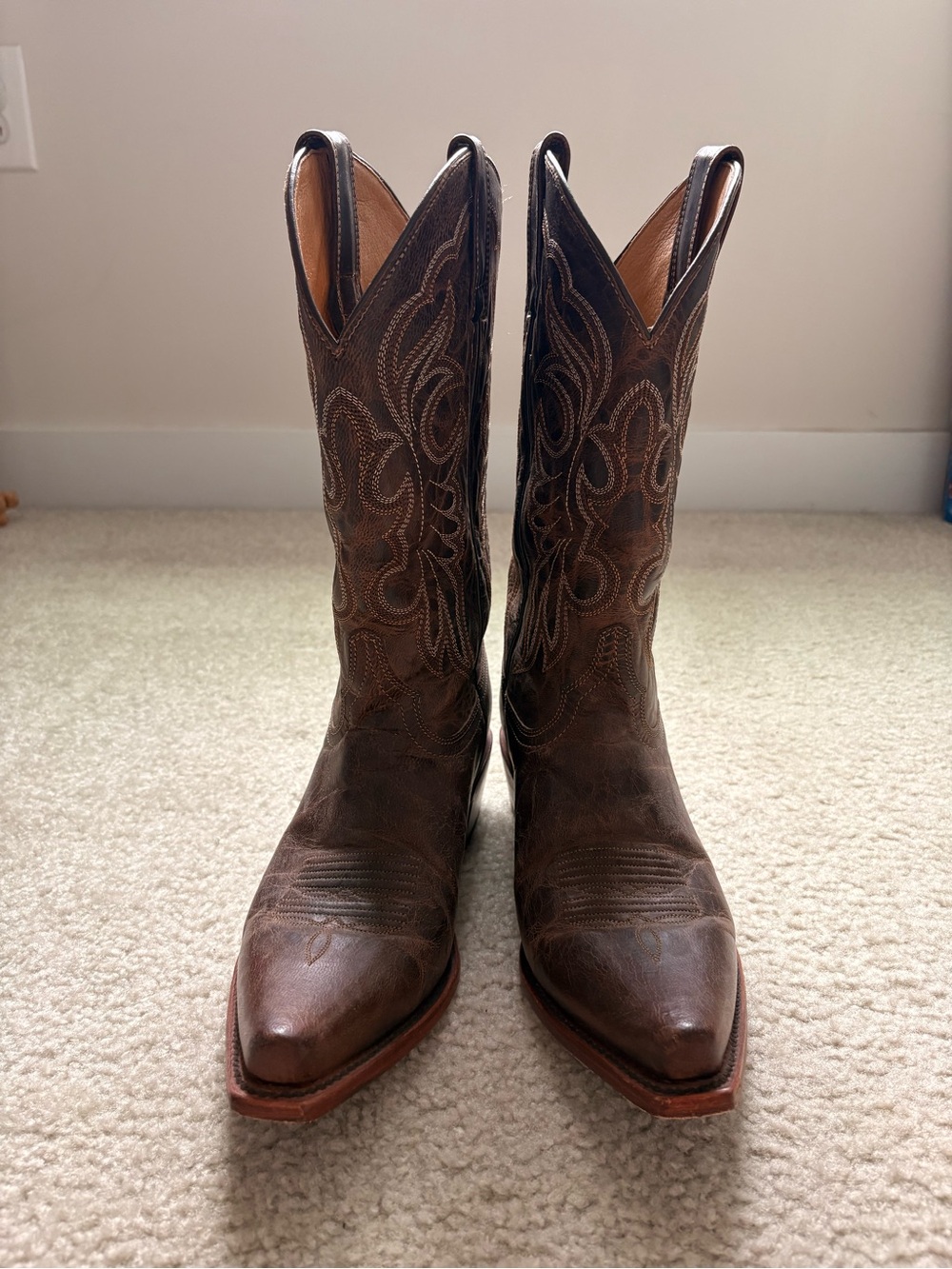Shyanne Dark Brown Embroidered Western Cowboy Boots
